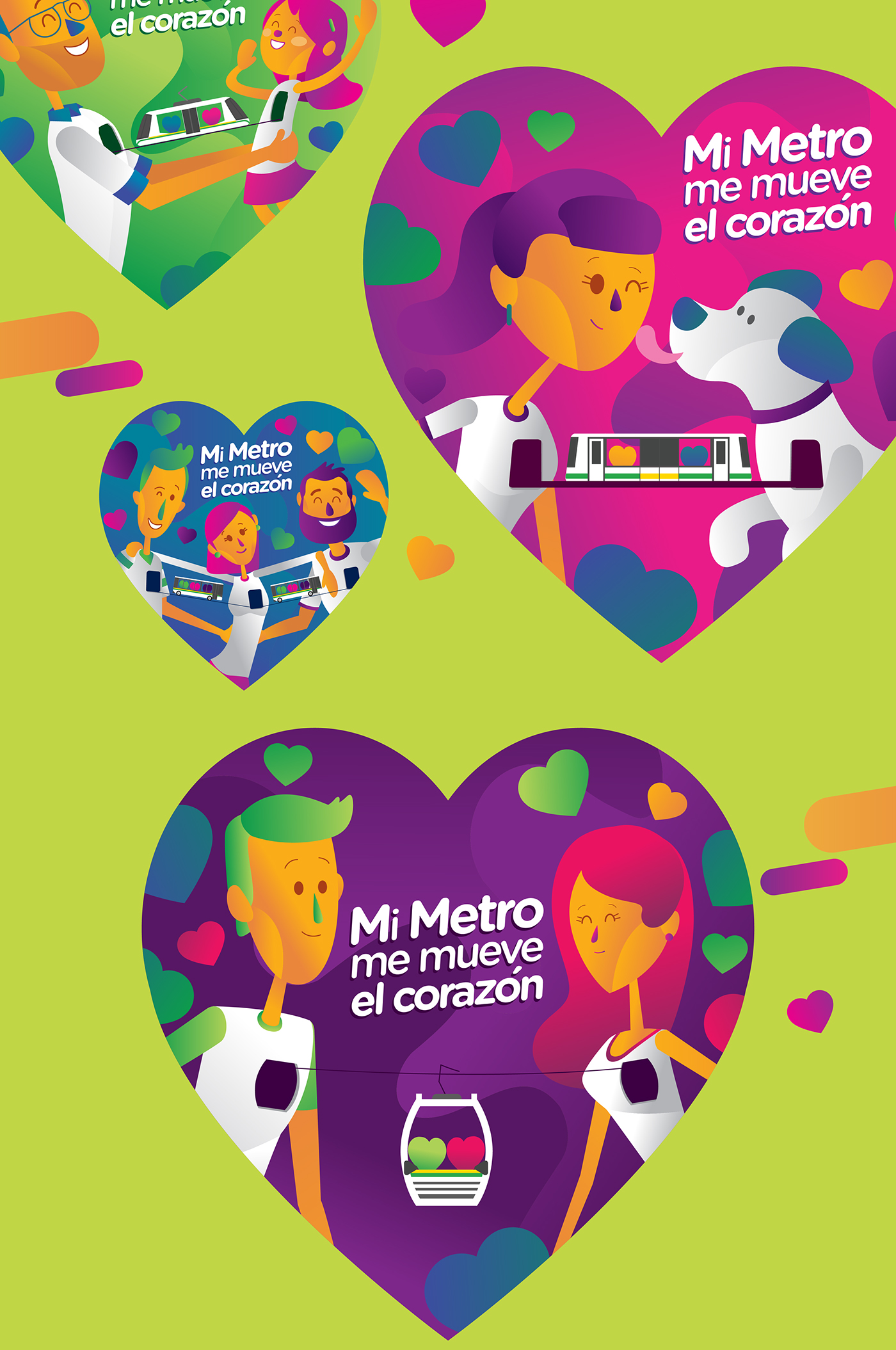 medellin metro Love amor friendship lettering subway