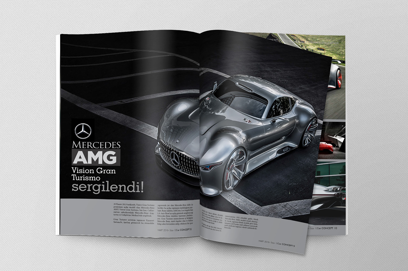 design magazine Layout car concept graphic editorial ArtDirector