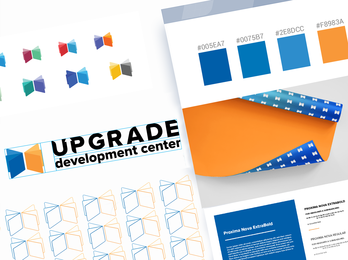 branding baku azerbaijan Azerbaycan Education logo blue orange development book