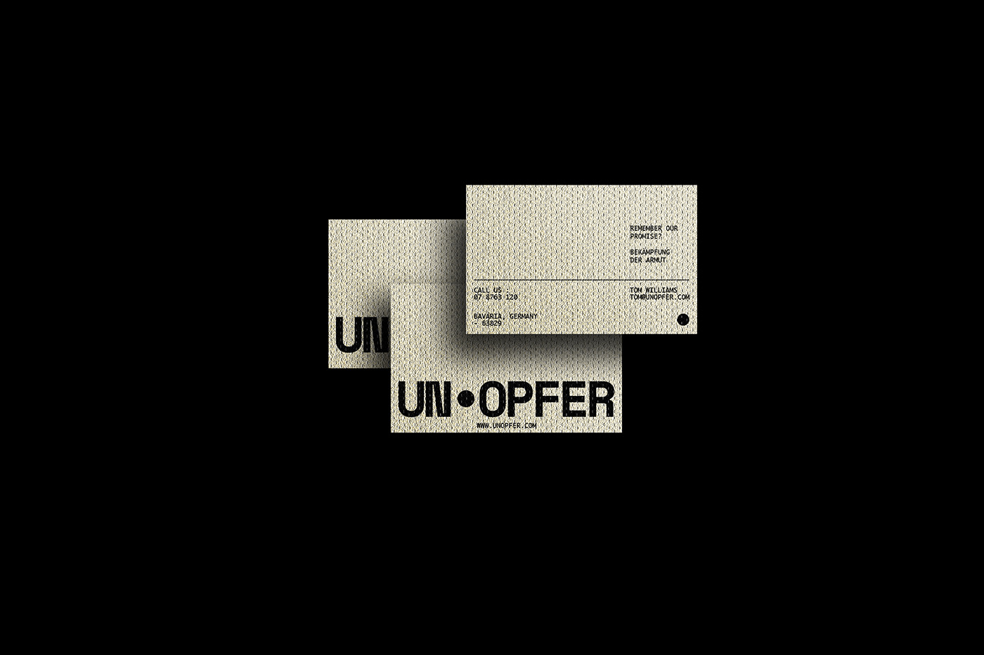 branding  business card combating poverty Stationery visual identity germany Bekämpfung der Armut Brand Design