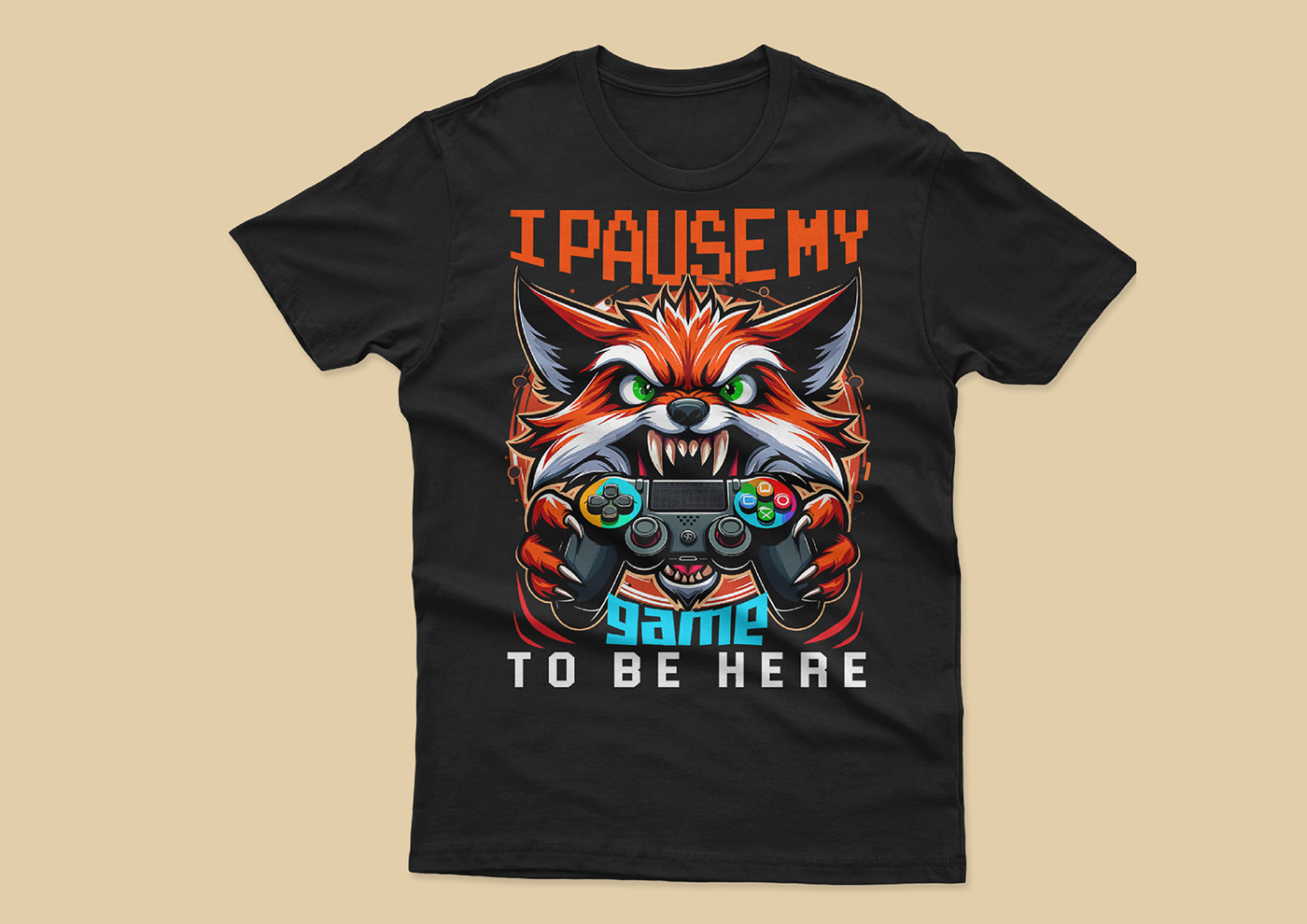 t-shirt Tshirt Design Gaming game POD Print on demand gaming t shirt