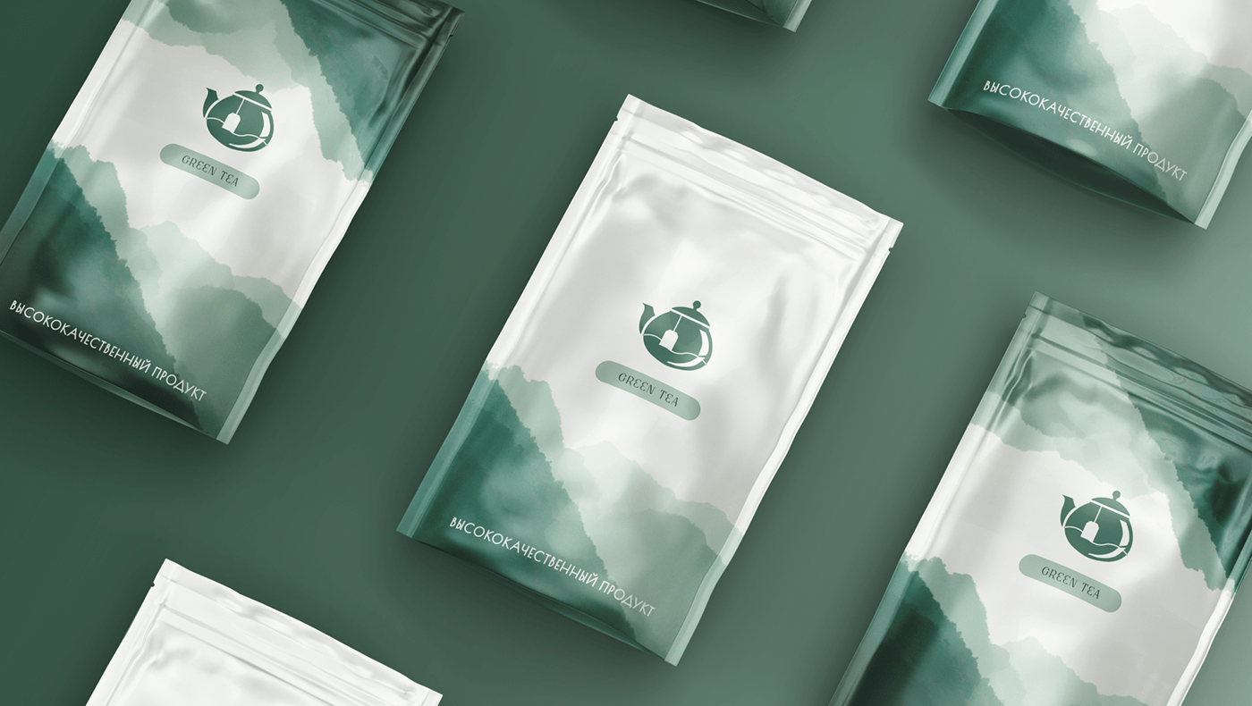 green tea logo design identity Brand Design Graphic Designer Greentea
