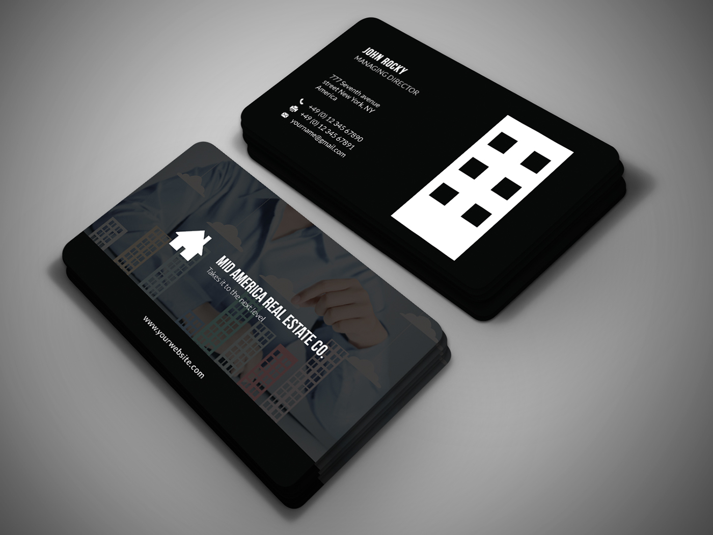 Google Search Business Card Template