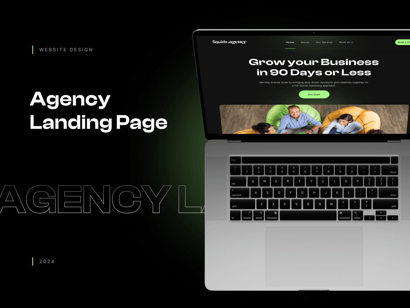 Agency website template by squidx