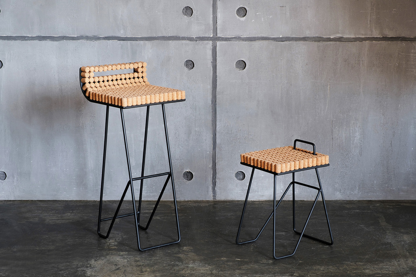 corks stool metal design product design  furniture design  furniture bar Bar Design restaurant design