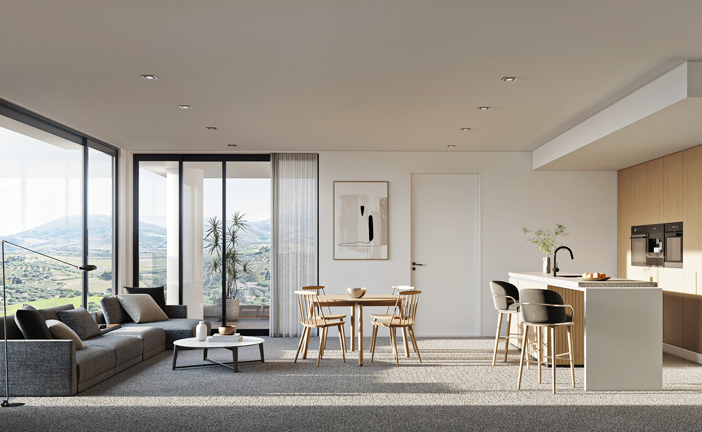 3D 3ds max apartment architecture archviz CGI corona interior design  Render visualization