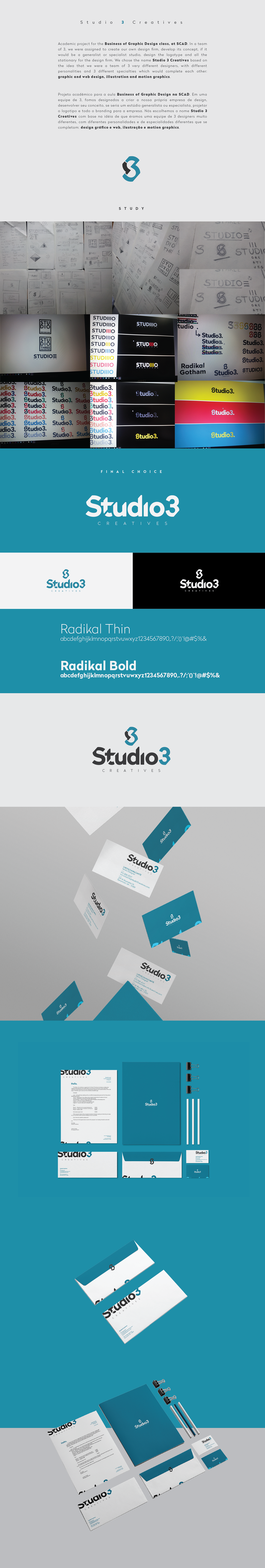 studio3 creatives visual identity SCAD business Savannah grds376 design firm