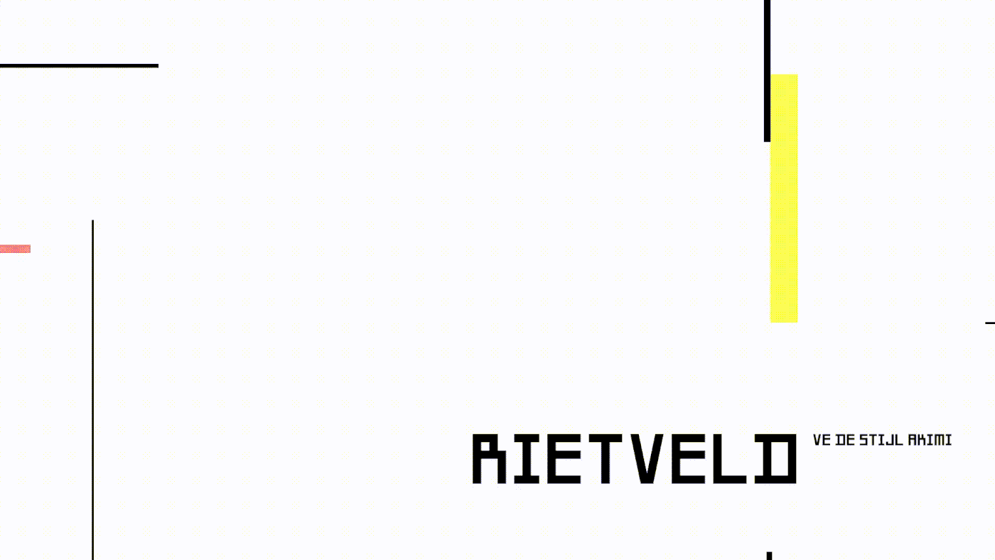 architecture de stijl free gif graphic Interior poster presentation Project Rietveld