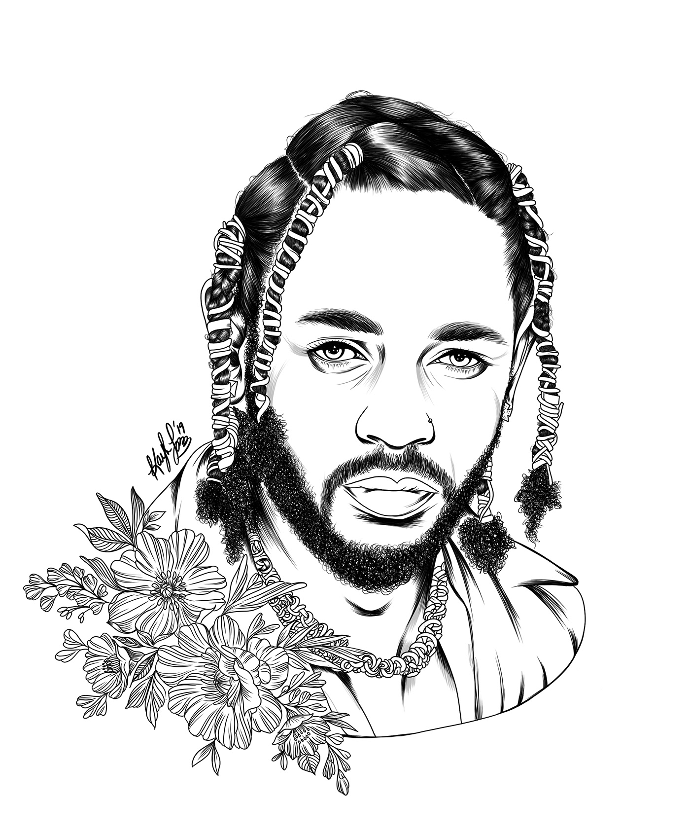 Digital Portrait: Kendrick Lamar. 