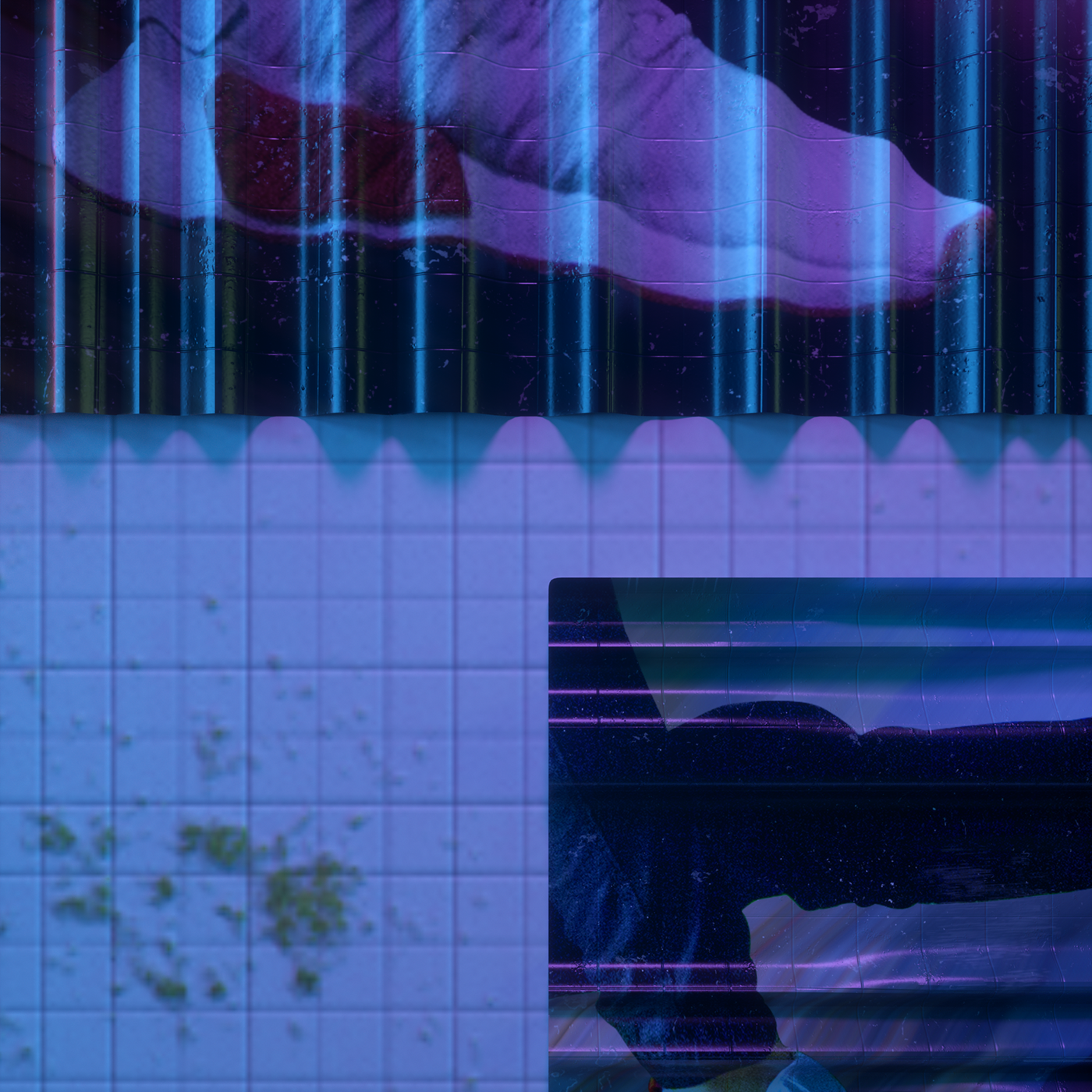 adidas Sportswear setdesign ArtDirection surreal neon lazyeyes loop substancepainter octane