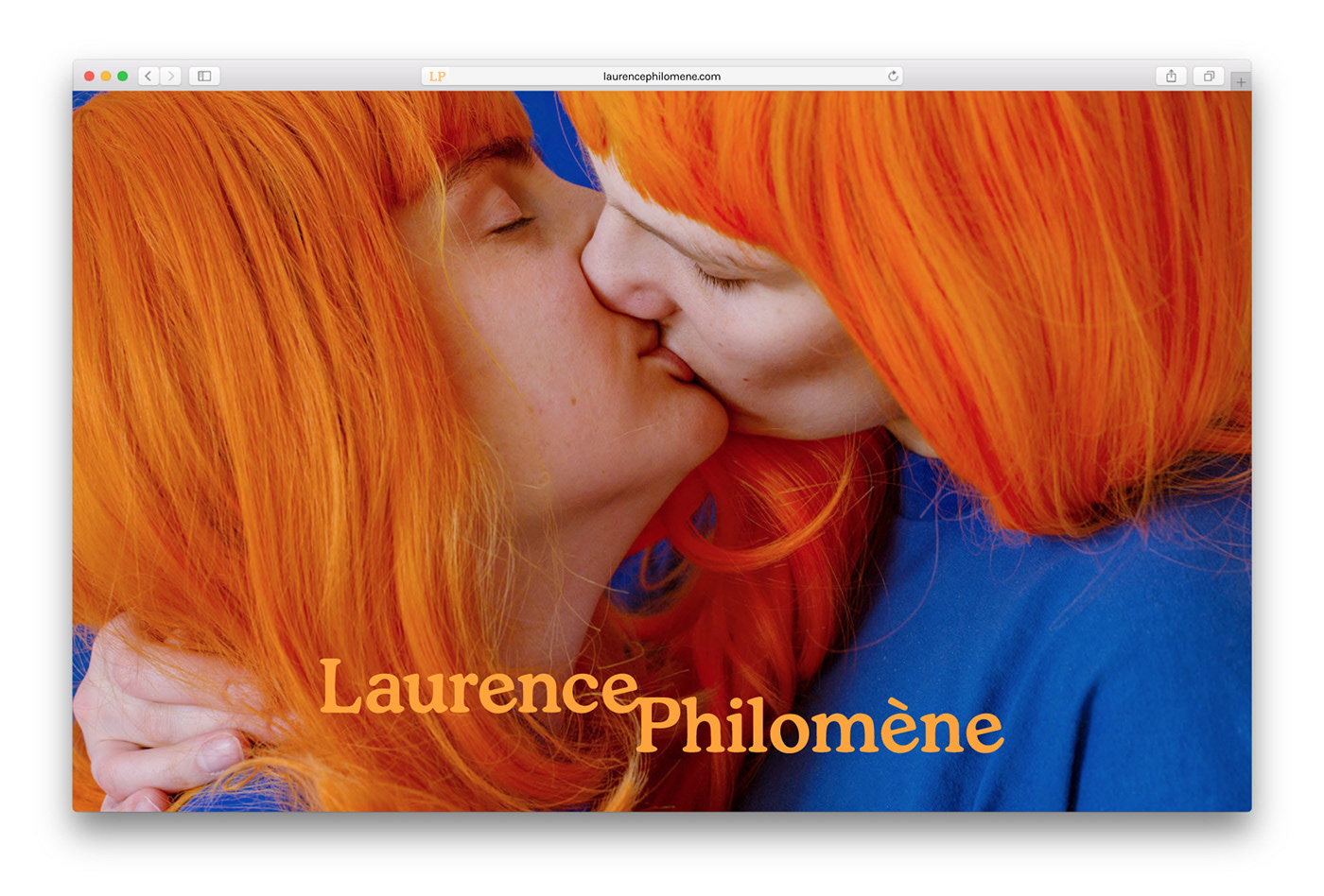 logo design photographer Website wordmark Logotype orange queer culture Montreal adobeawards