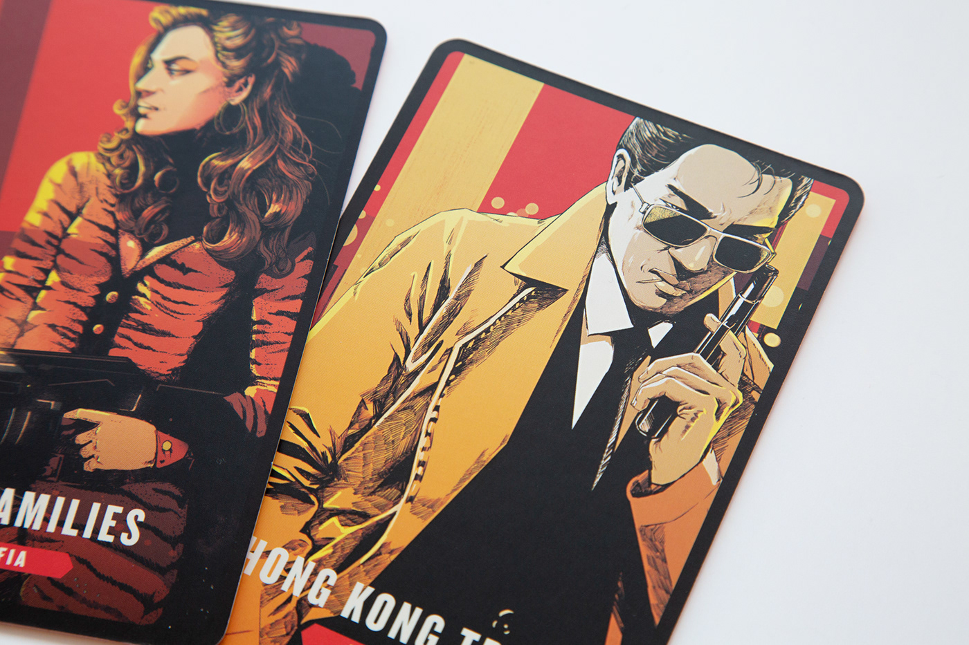party game mafia portrait Character design  cards game