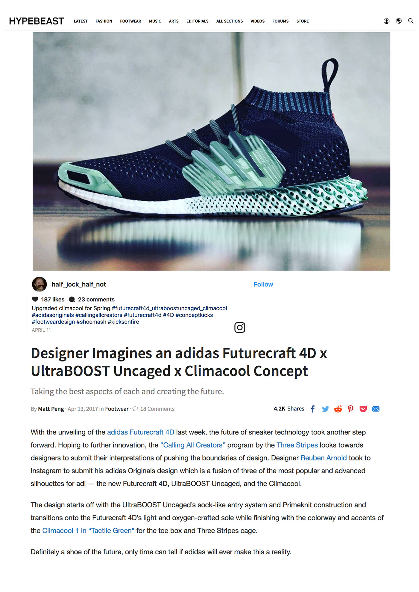 Hypebest footwear design Viral photoshop mashup hypebeast callingallcreators