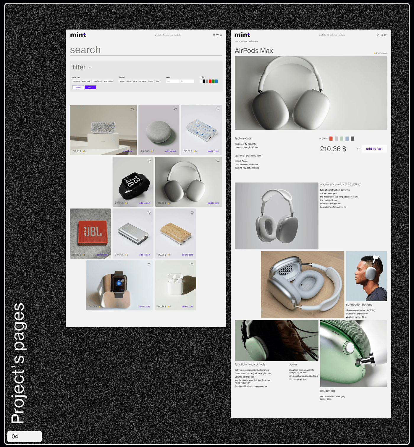 Web Design  Website Figma UI/UX user interface Ecommerce store Technology portable digital