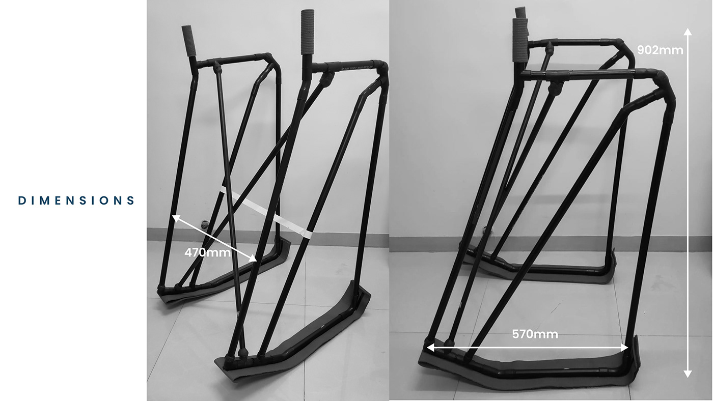 3D design Elderly industrial product design  Render walk