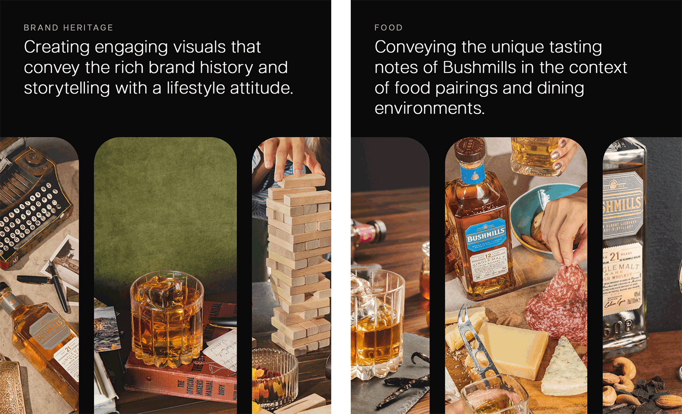 Whiskey social media digital marketing Brand awareness Brand Development brand strategy alcohol photography creative concept