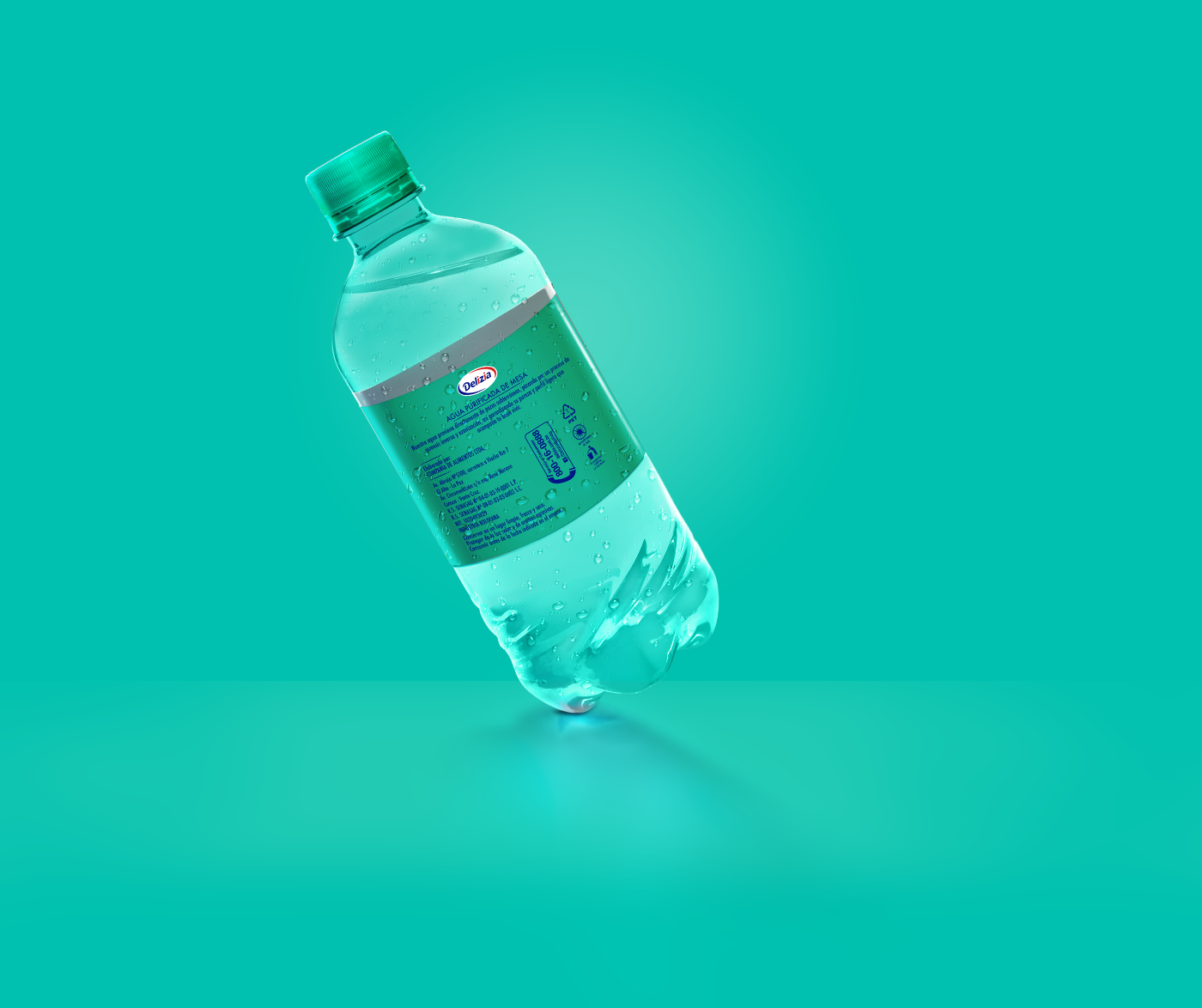 branding  logo water Packaging Packaging Designe logotipe glaciar bottle Label Retouched Packaging