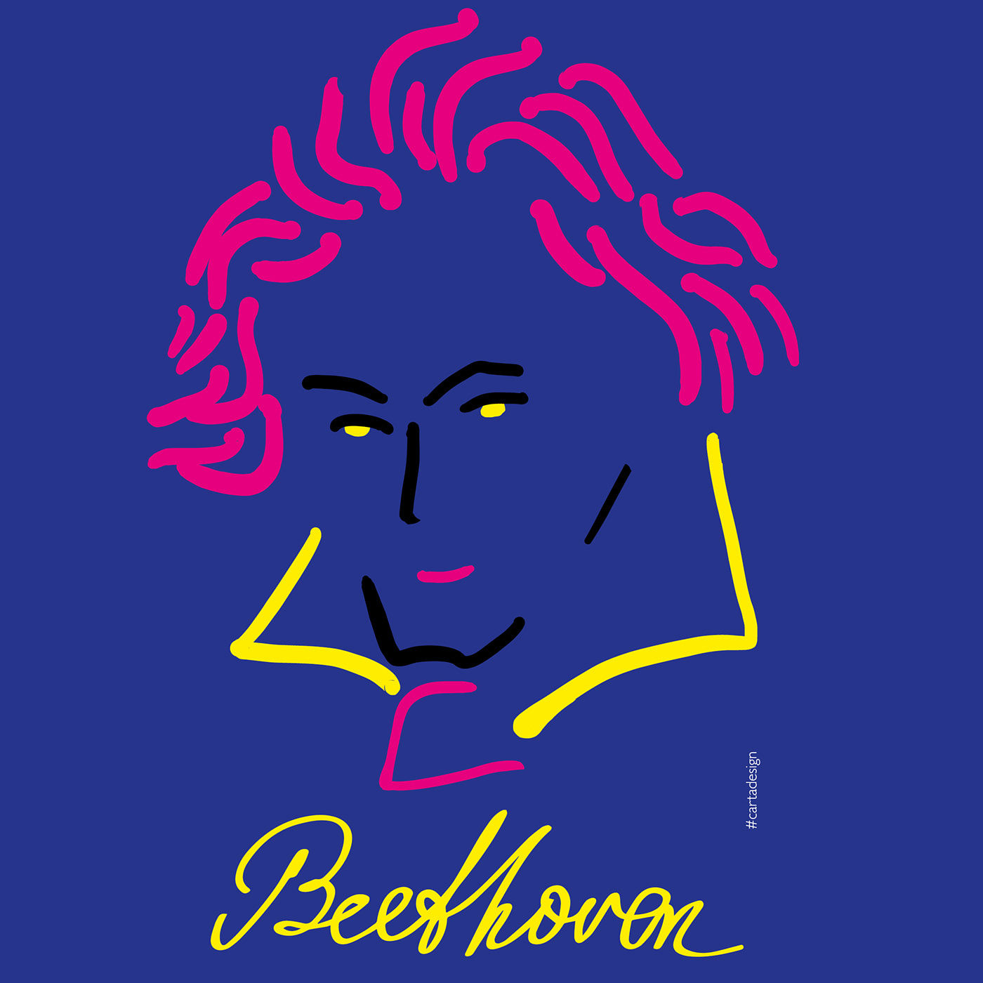 graphic design  ILLUSTRATION  Ludwig van Beethoven music
