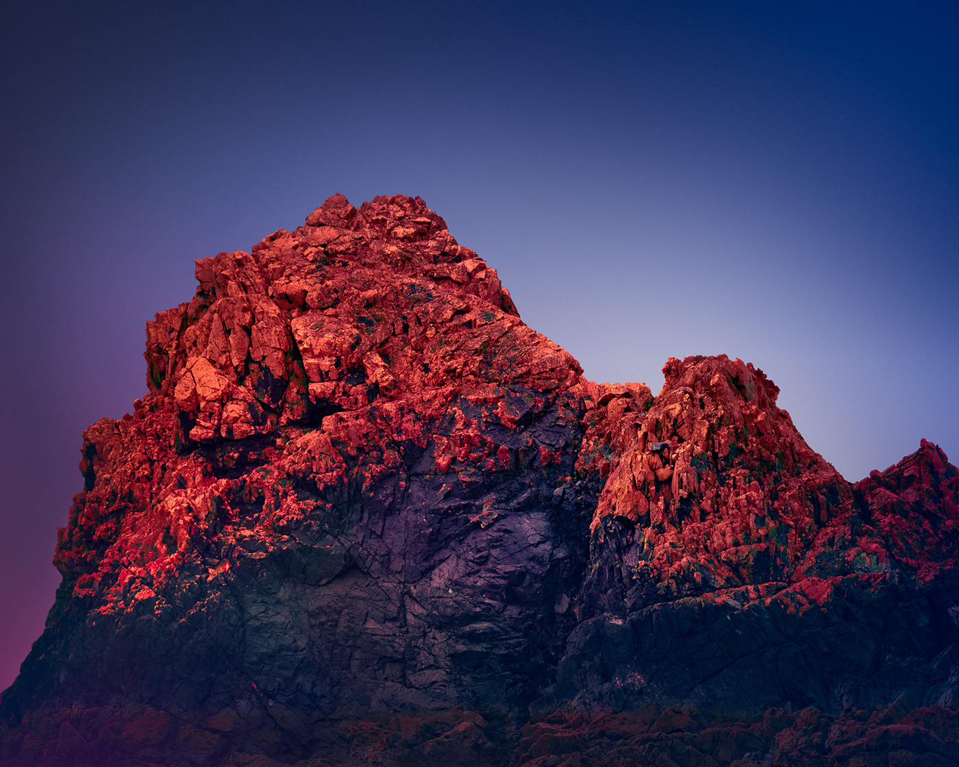 alien cliff color colour cornwall glow infrared Landscape Photography  rock