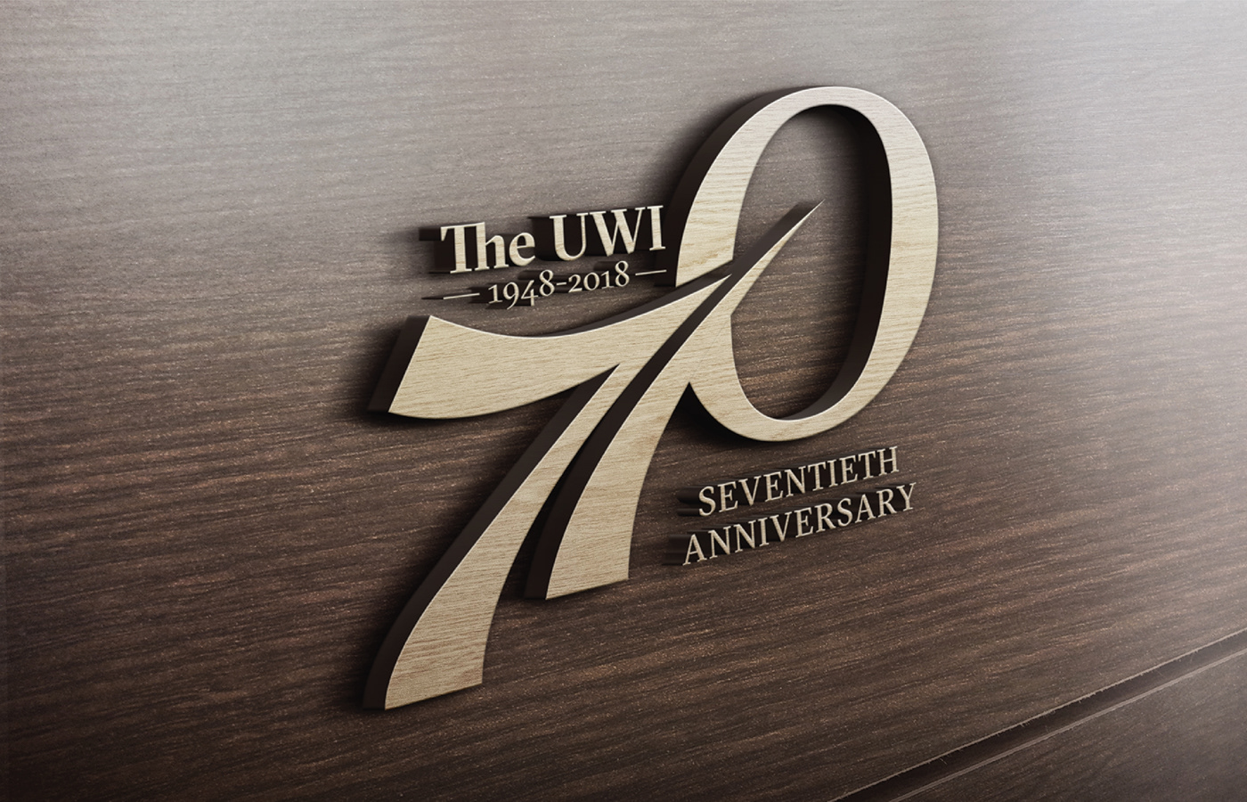 branding  Logo Design anniversary logo UWI Trinidad Caribbean University