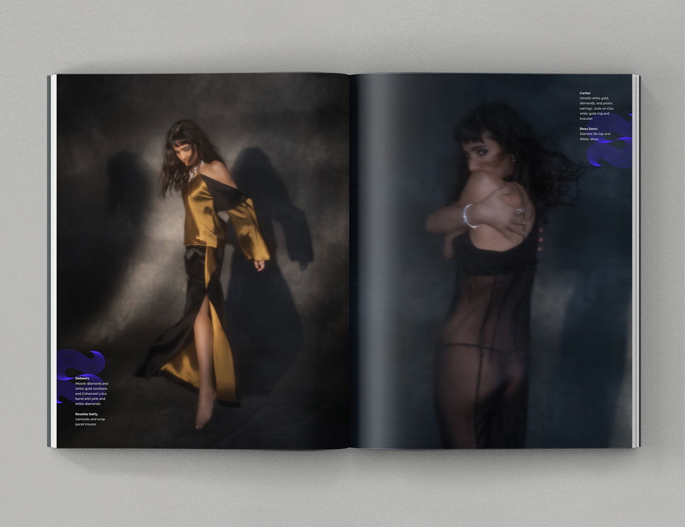 editorial grid luxury magazine magazine grid purple typography   woman