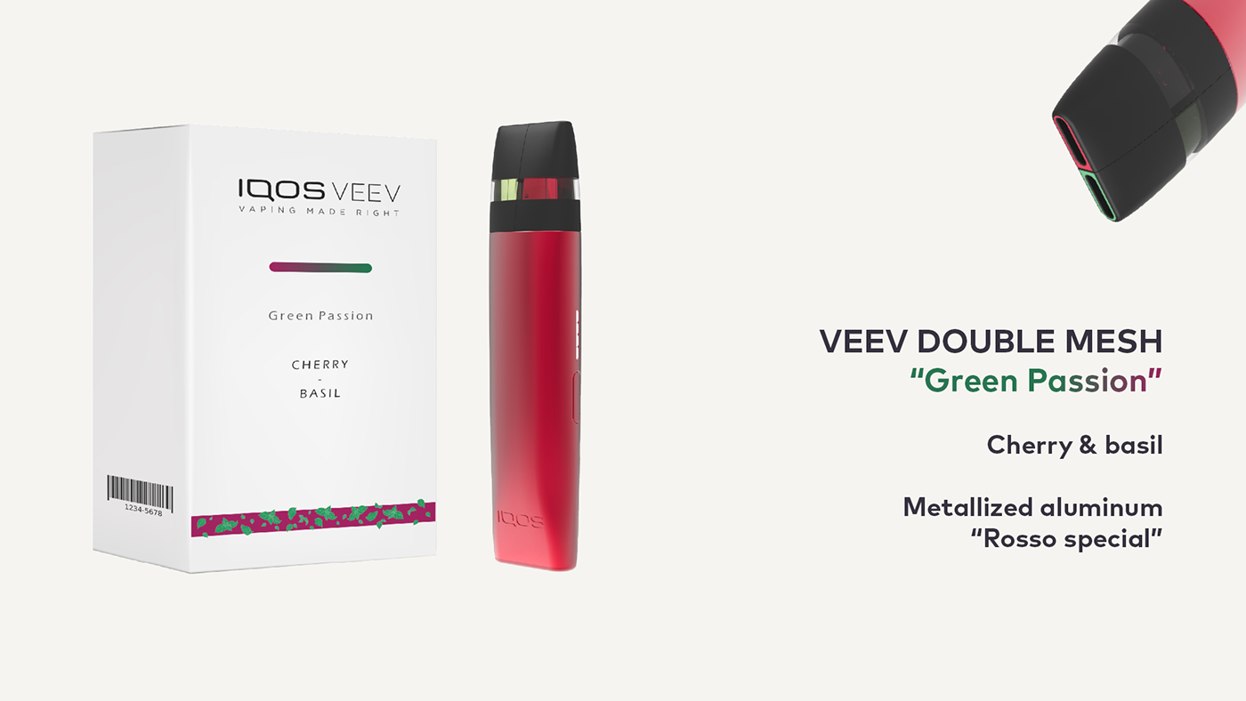3D cigarette IQOS keyshot product design  Render Rhino Vape vaping VeeV