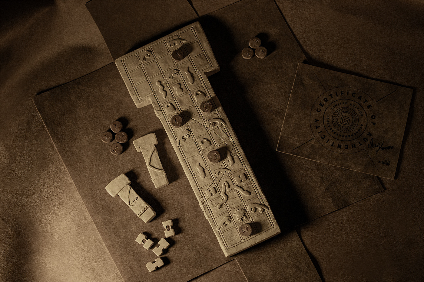 Ancient gobeklitepe Anatolia board games clay game handmade Turkey