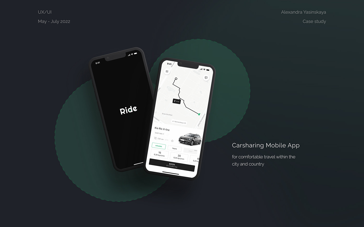 app car Carsharing Figma Mobile app rental user experience user interface UX UI DESign
