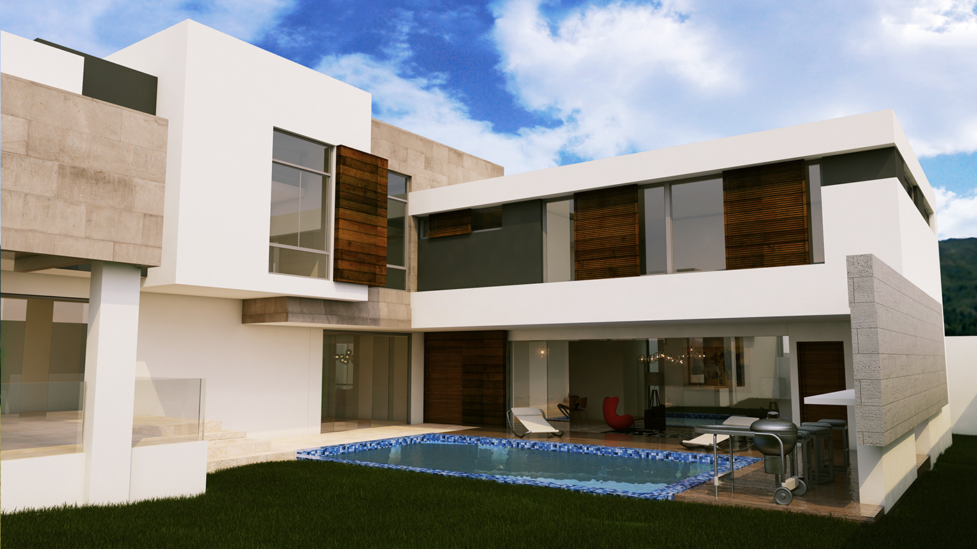 casa house archviz residential design mexico Queretaro 3D