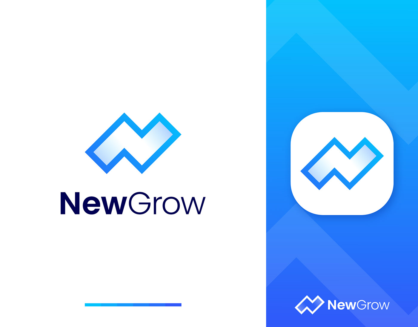 Logo Design Investment Business Logo growth financial finance n logo app icon website logo diseño de logo