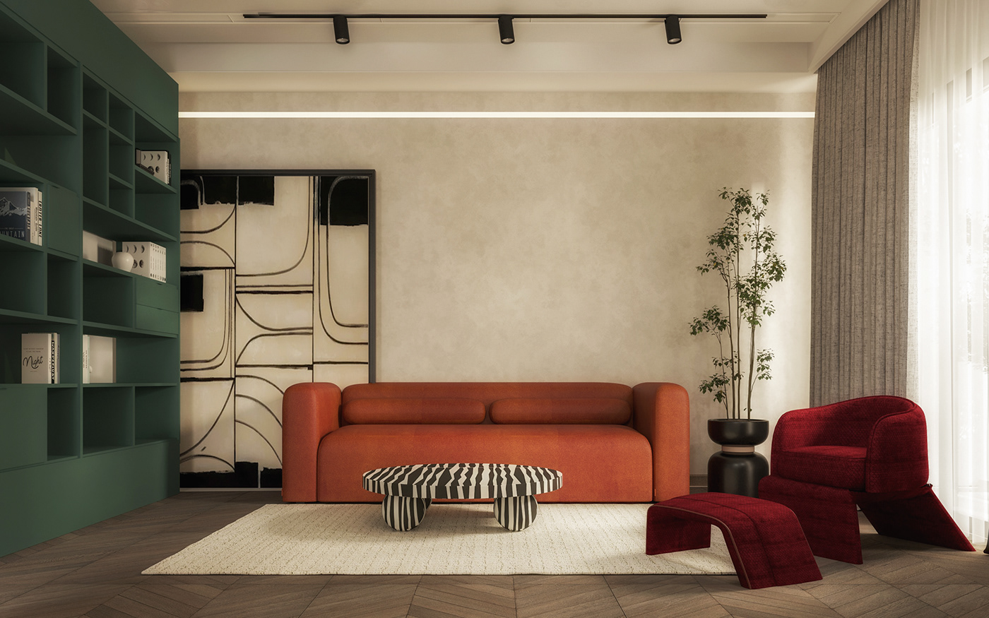 chair coffee table corona furniture furniture design  interior design  living room Render sofa visualization