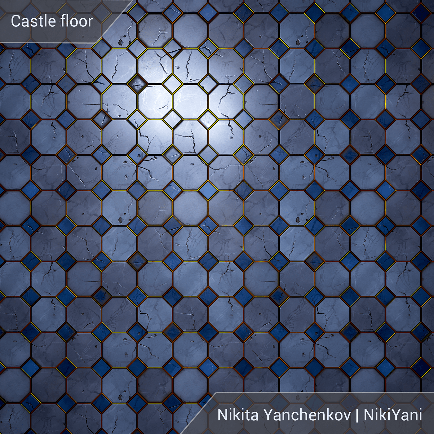 Castle FLOOR gamedev material nikiyani substance designer  texture