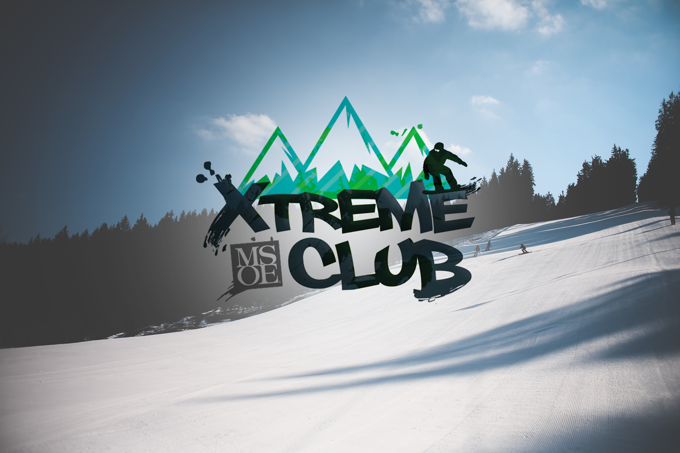 Milwaukee snowboard Ski winter sports extreme snow mountains grunge poster Website social media
