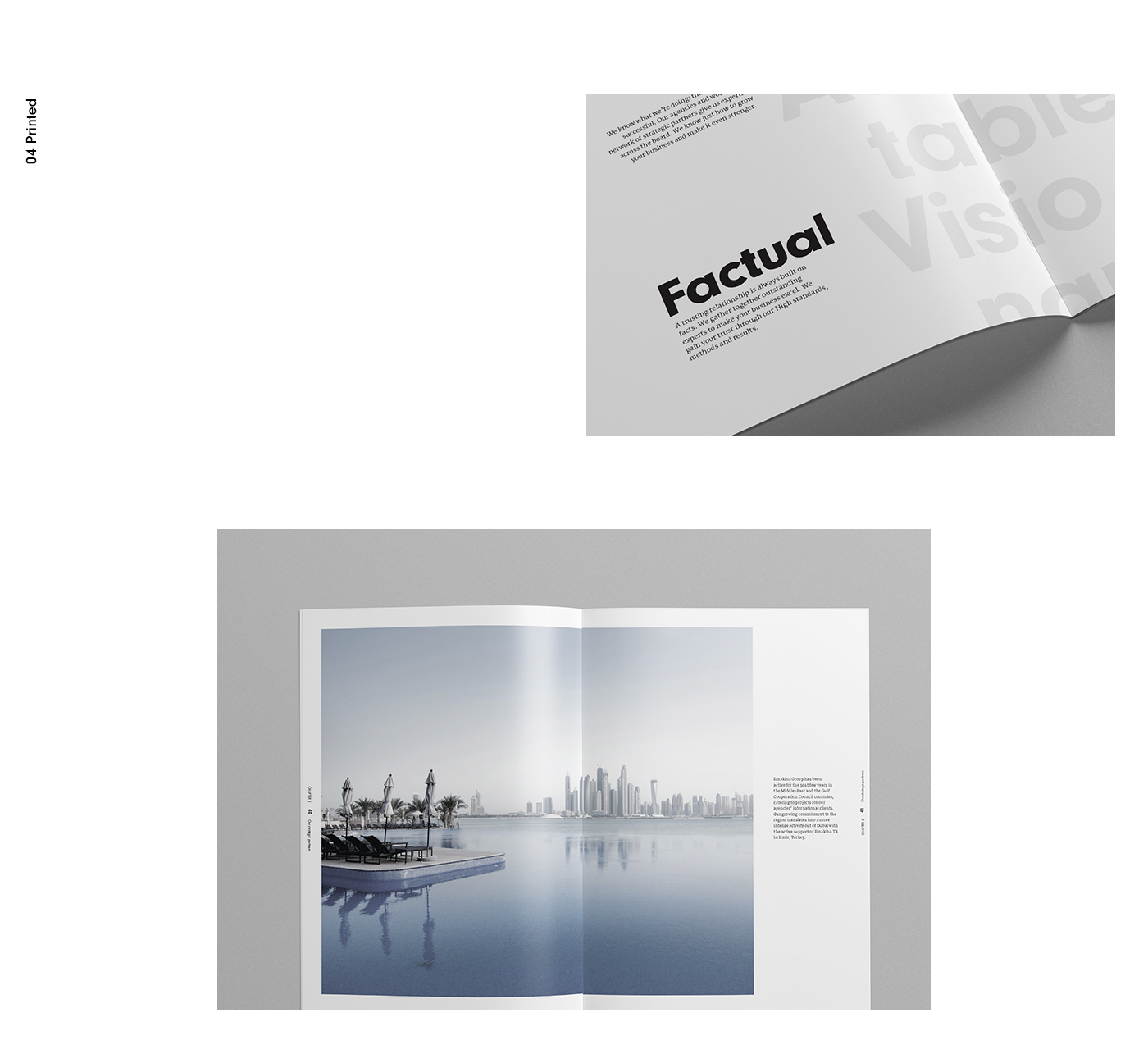 augmented reality annual report brochure minimal