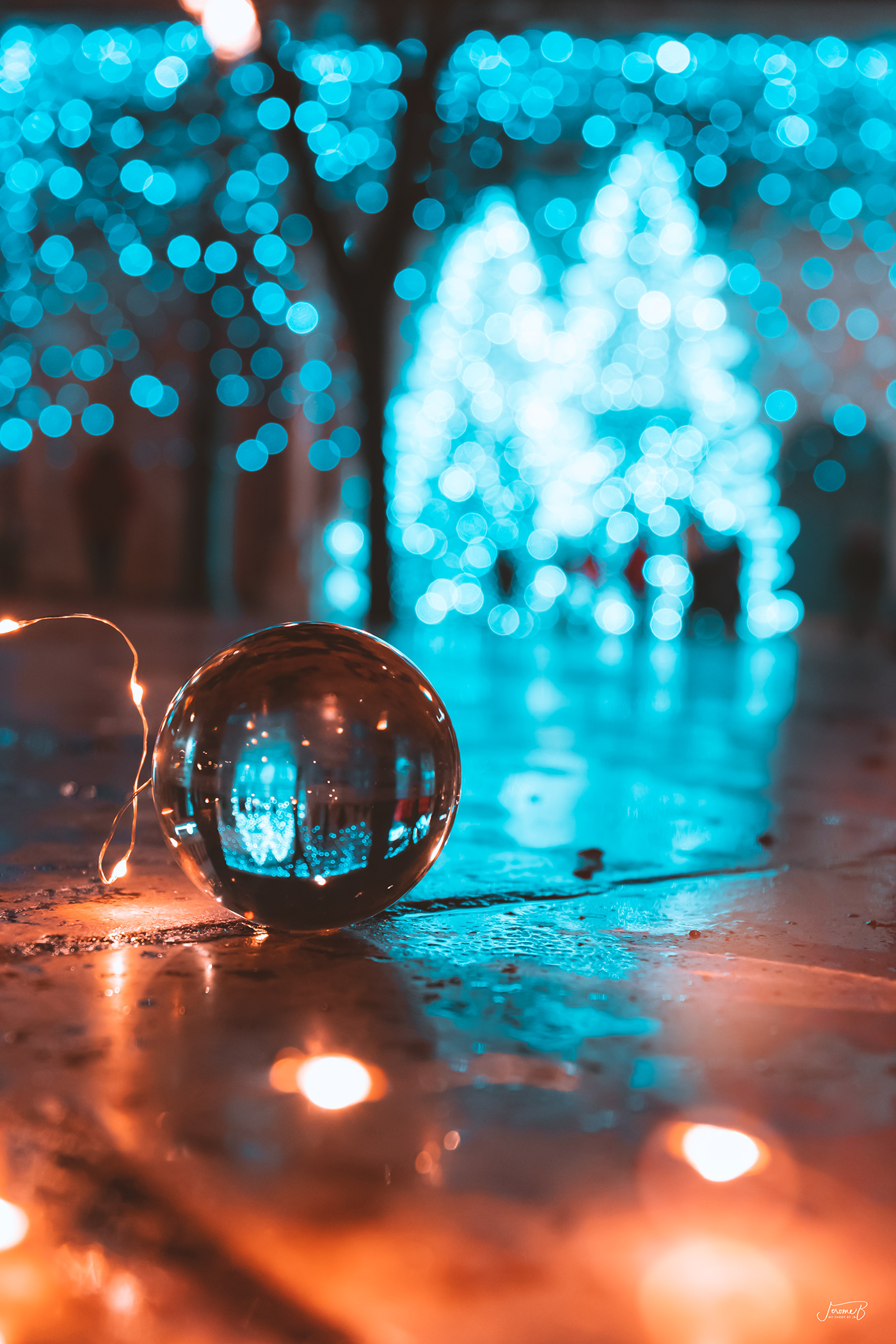 Christmas Lensball lightroom lights nightphotography