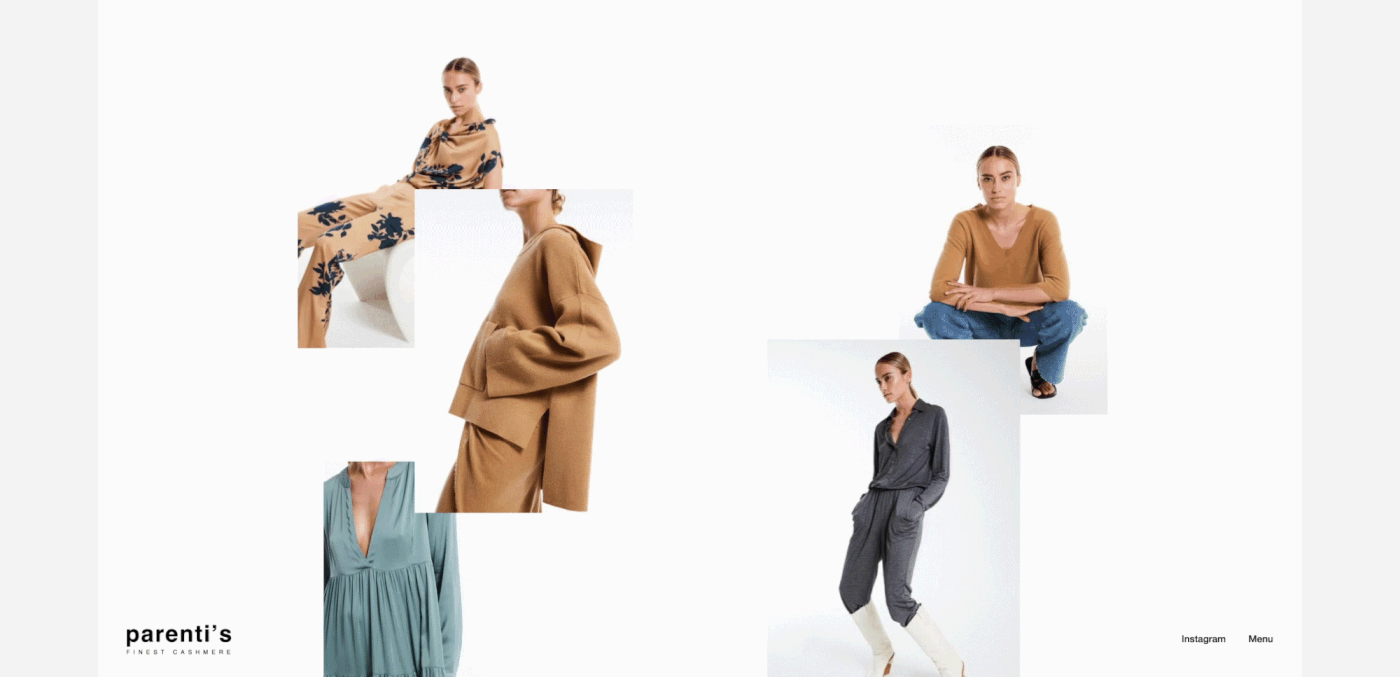 brand clean Fashion  inspire luxury minimal Webdesign Website