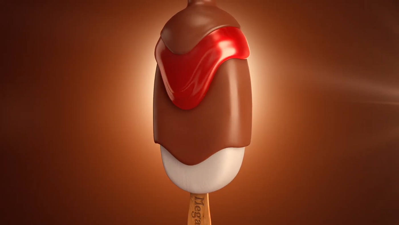 3D adverstiment CGI icecreame mega Photography  products rendering