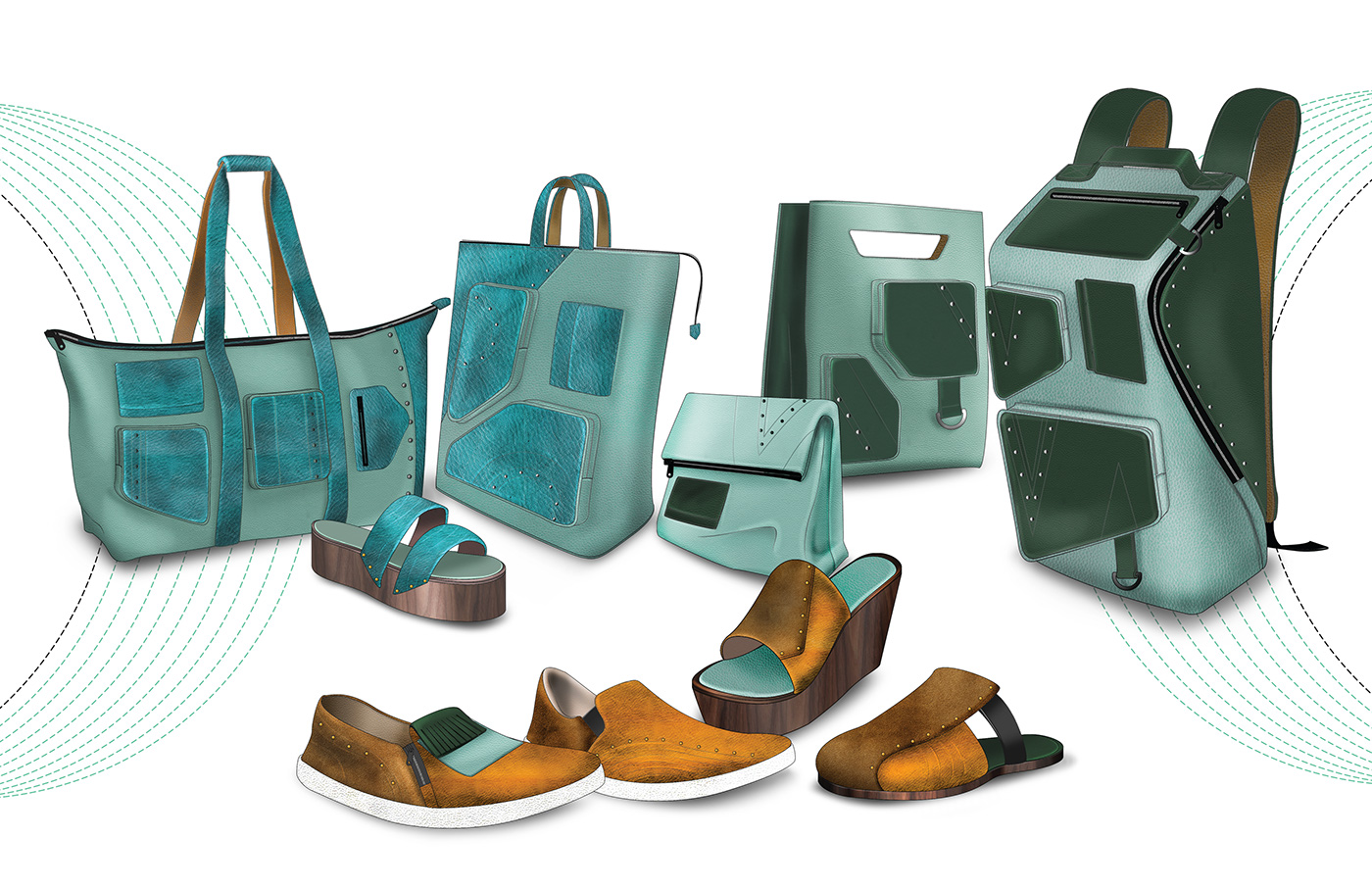 handbag footwear leather handmade concept Theme art Travel bag Nature