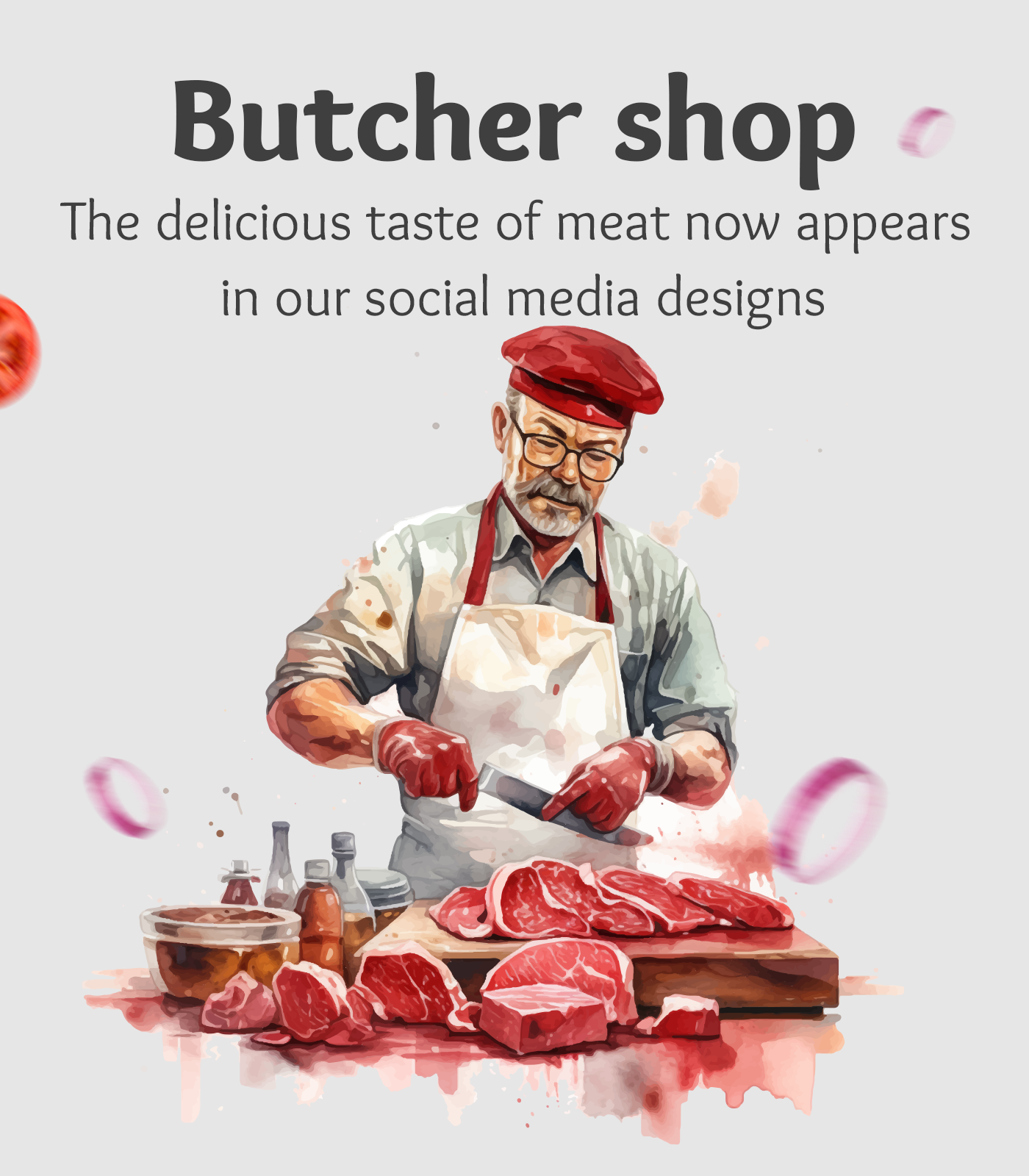 butcher shop meat Food  Social media post marketing   Graphic Designer Advertising  chicken burger restaurant