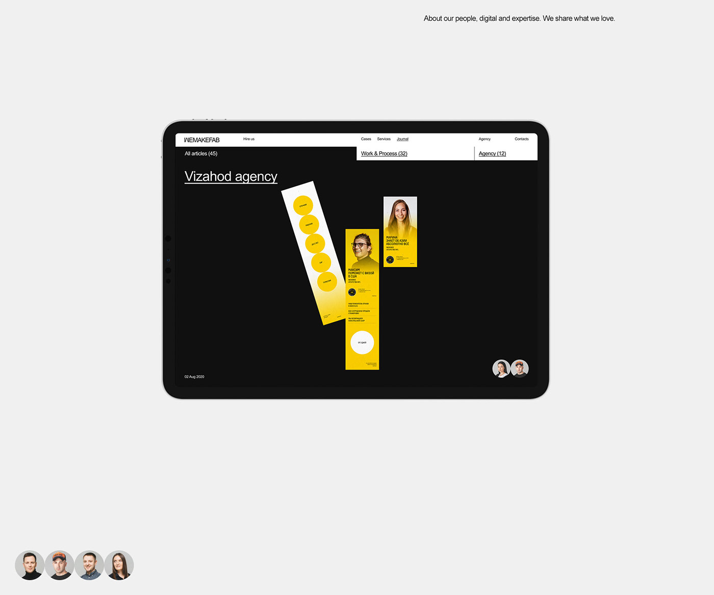 agency development minimal portfolio studio UI ux Web Webdesign Website