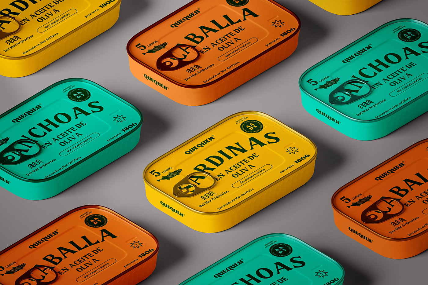 brand branding  can design fish graphic minimal Packaging sardines tuna Adobe Portfolio