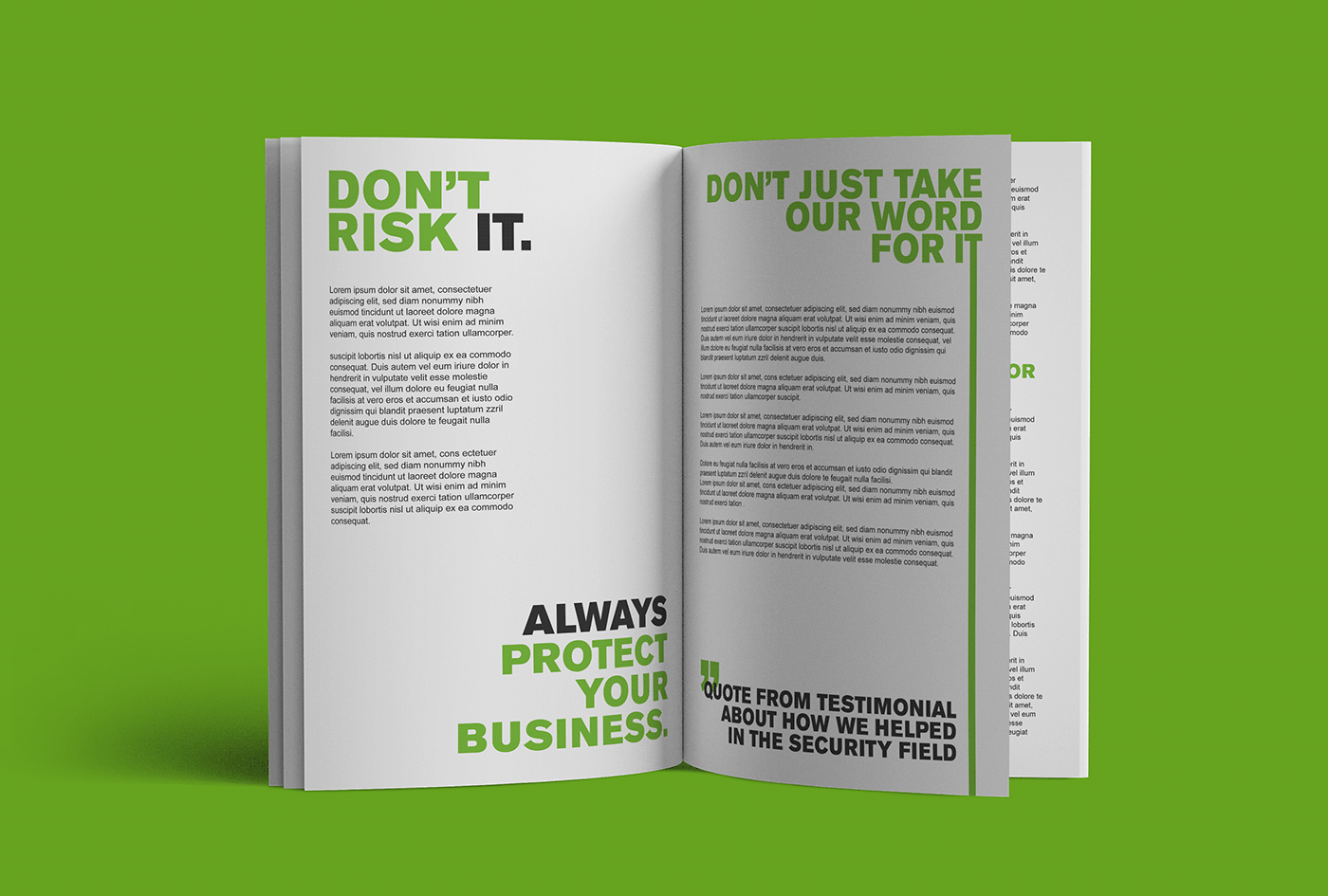 print typography   bold modern minimalist bright magazine brochure punchy