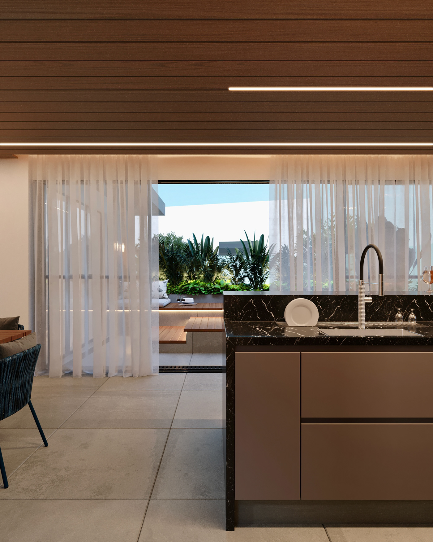interior design  3ds max corona archviz Render visualization kitchen Interior gourmet area