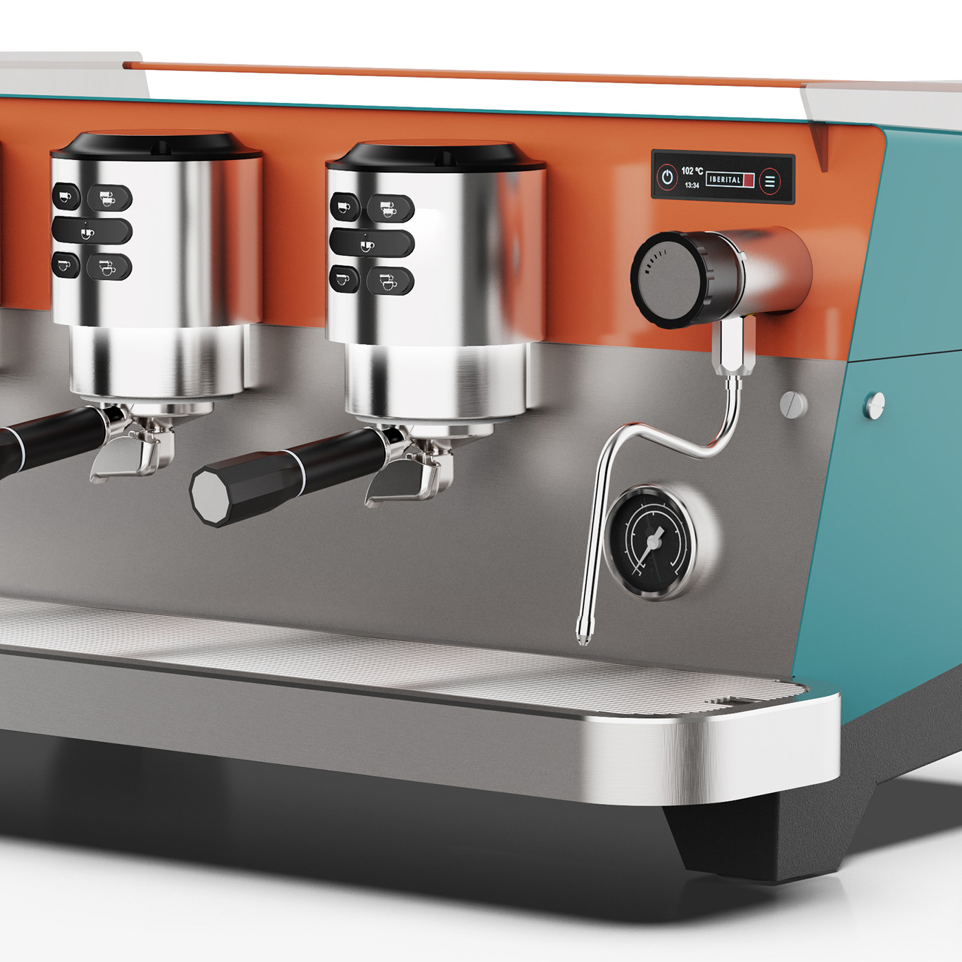 Coffee Coffee machine product visualization keyshot cafetera Coffee Maker diseño de cafetera Iberital