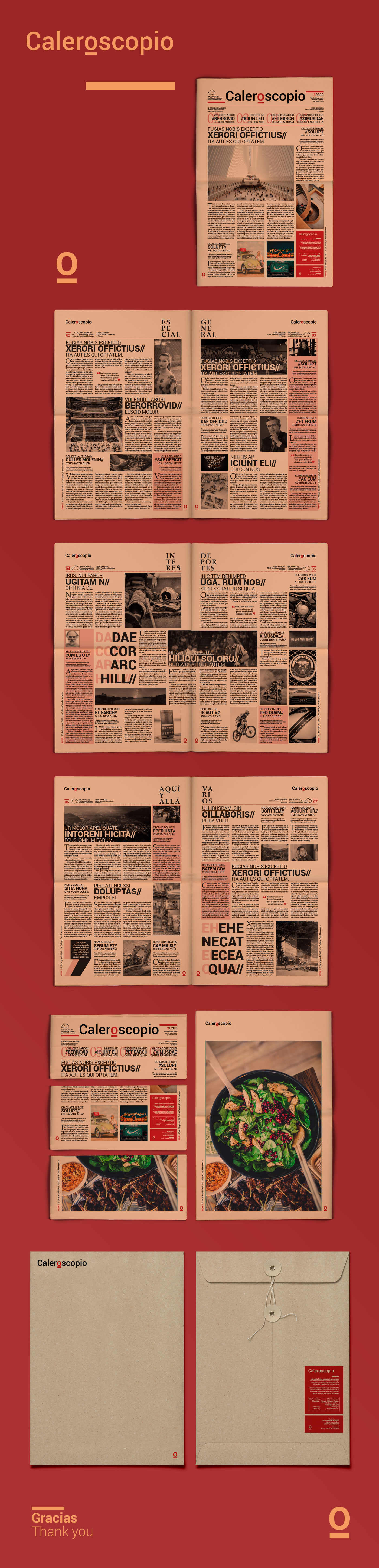 editorial design  graphic design  Diseño editorial newspaper periodico caleroscopio diseño gráfico