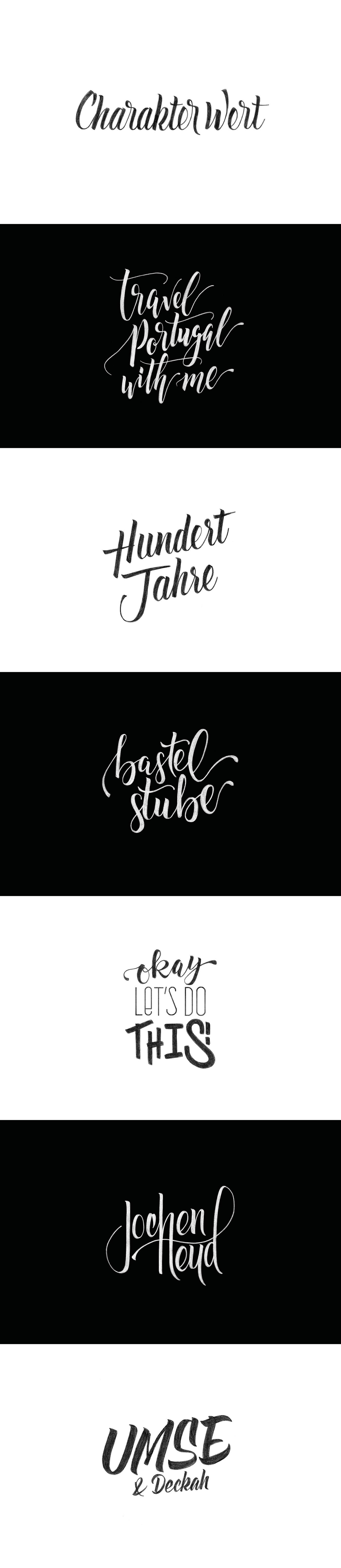 lettering Handlettering Kalligraphy Portugal charakter logolettering trier hochschule trier Umse handmadefont