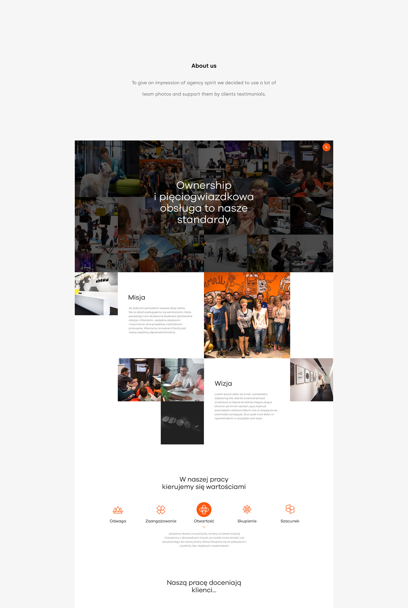 agency graphic design  landing page portfolio rwd UI ux Webdesign Website