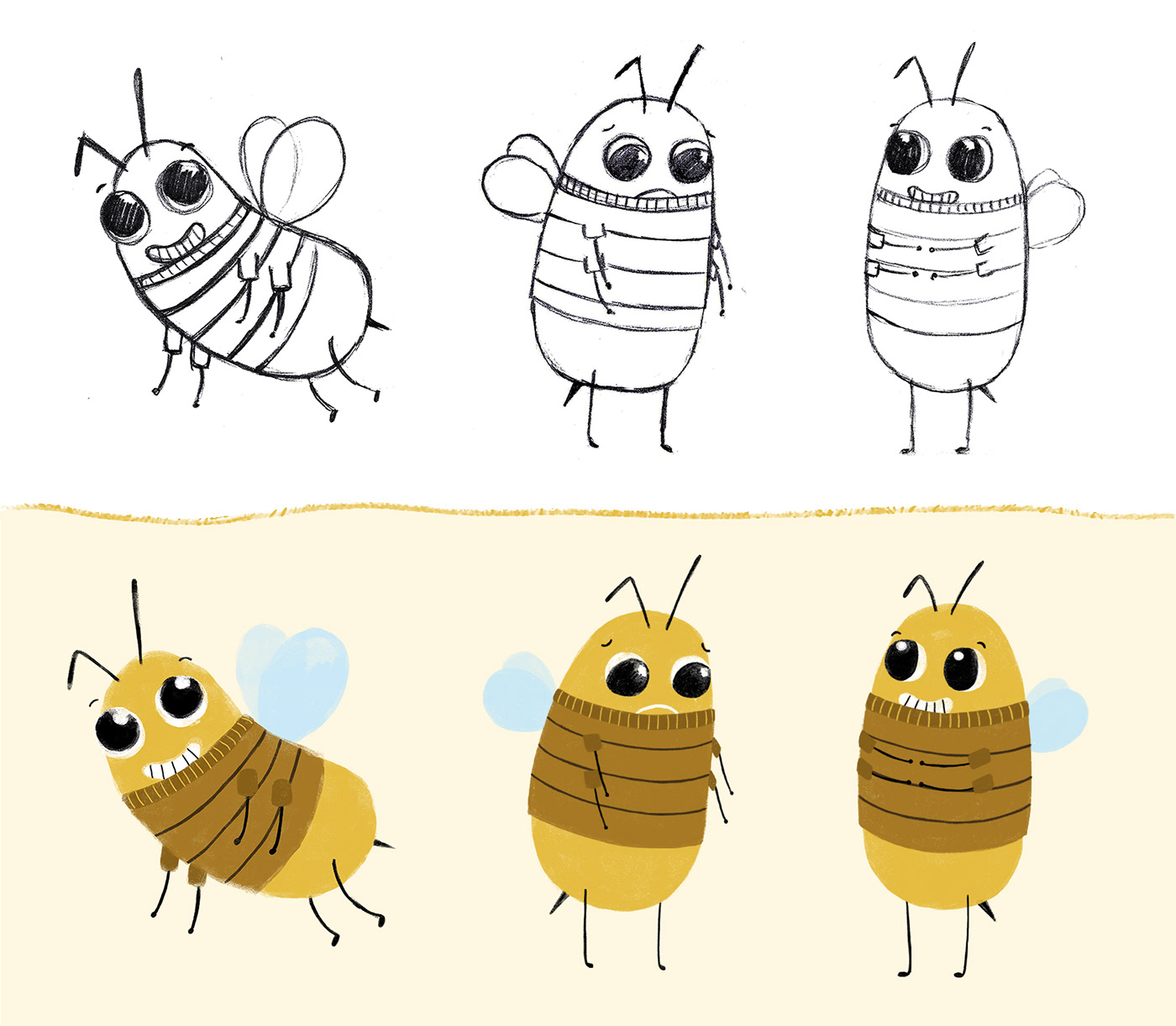 children's book editorial literature Character bee digital Nature laboratory honey queen