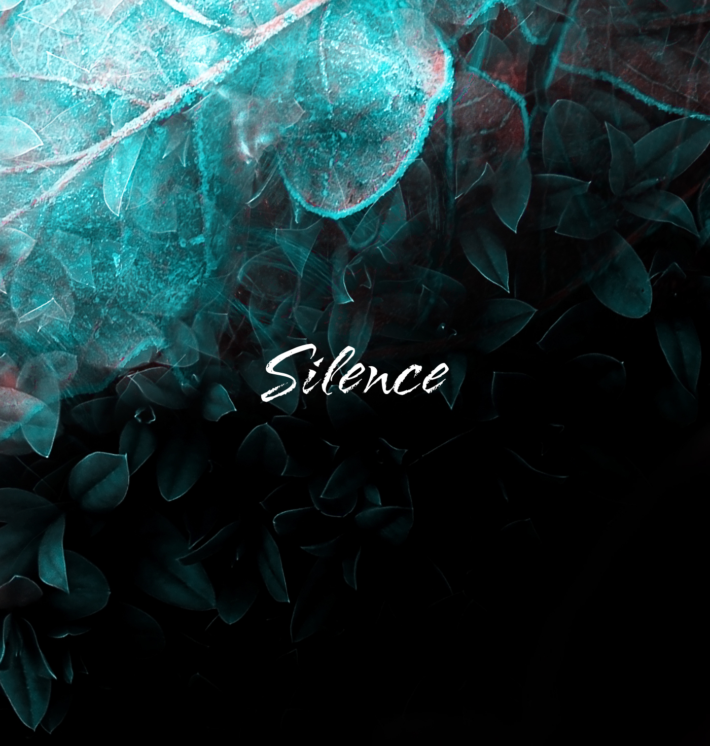 silence adobe photoshop art blue red iManipulate PS graphic design  ILLUSTRATION 