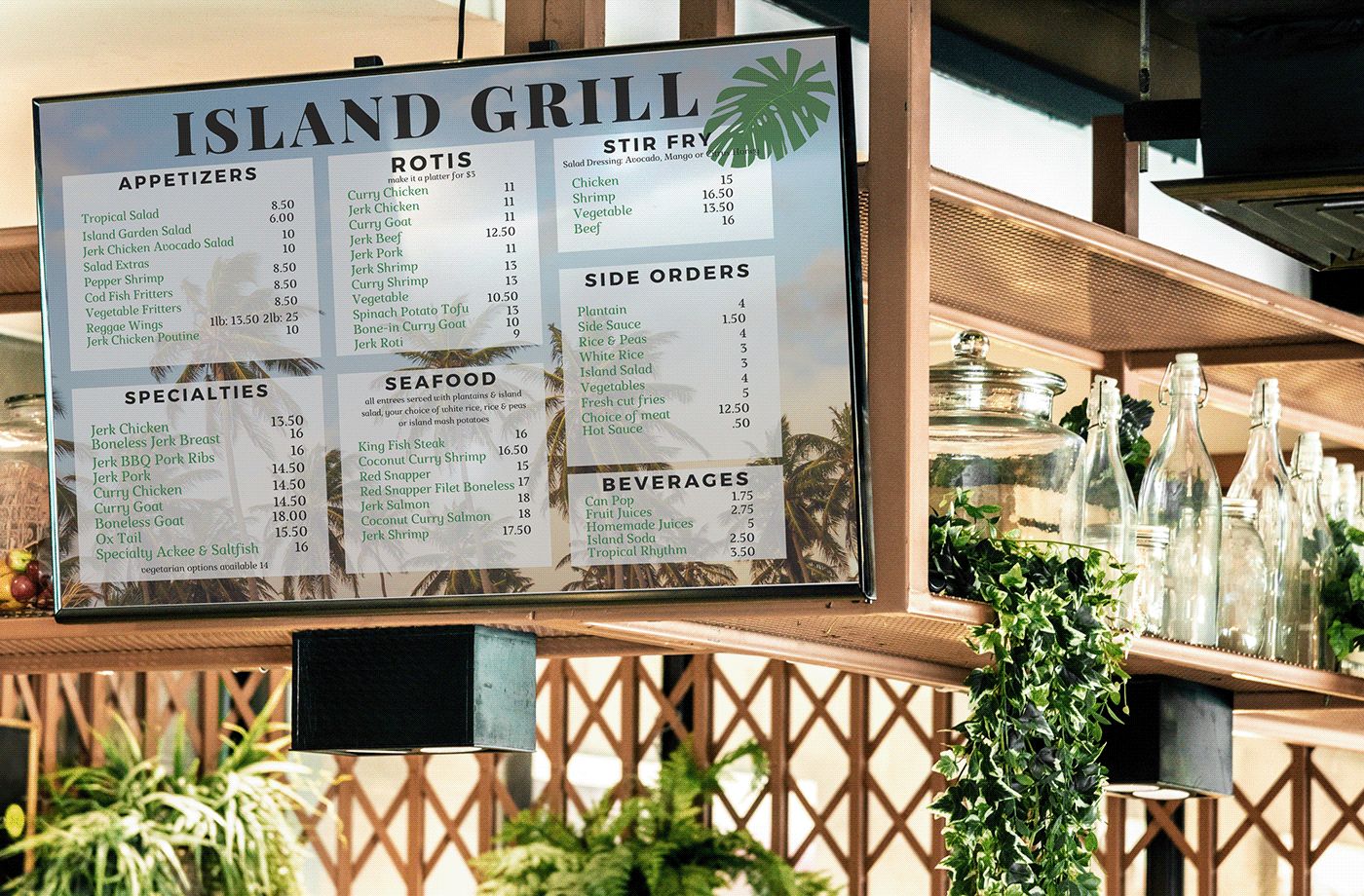 menu design restaurant